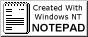Created With Windows NT NOTEPAD